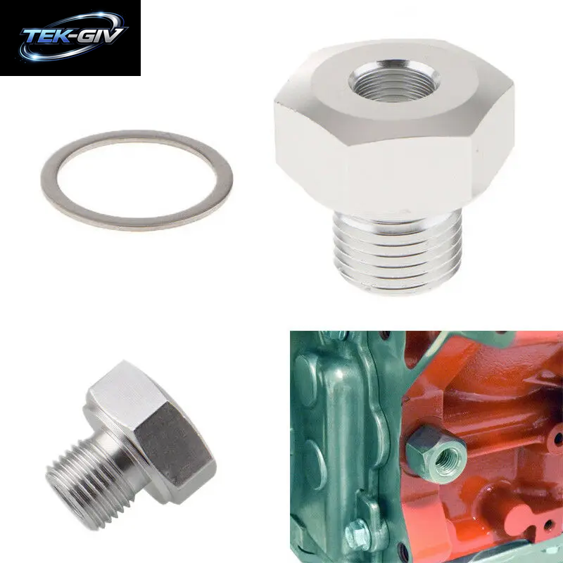 M12X1, 5 M16X1, 5 Buchse Bis 1,5 Npt Stecker Aluminium Neuer Öldruck Sensor Adapterst Ecker Für Ls Motor