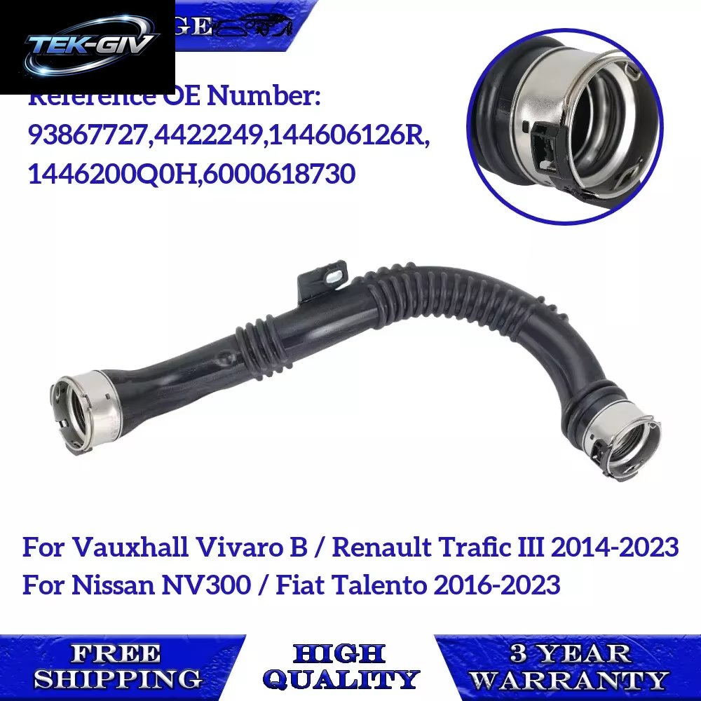 Für Vauxhall Vivaro Renault Trafic 1.6 Turbo Boost Ladeluftkühler Schlauchrohr 144606126 R 93867727 4422249 Autozubehör