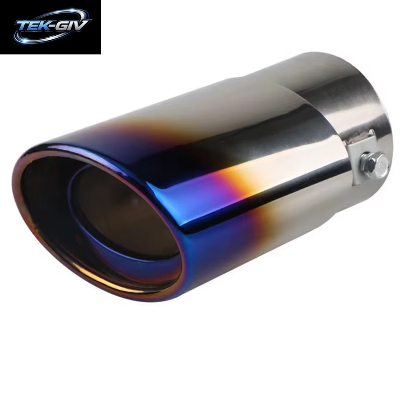 Universal Auspuff Spitze 63Mm Auto Auspuff Outlet Edelstahl Auto Schwanz Hals Auspuffrohr Dekoration Änderung Zubehör Für Auto