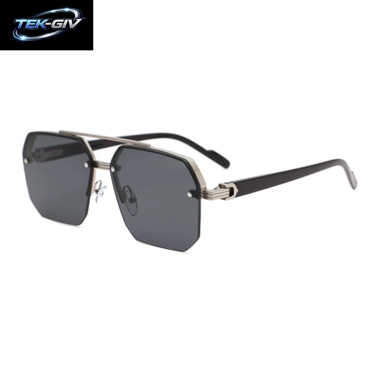 Herren Polarisierte Sonnenbrille Aluminium Magnesium Legierung Punk Sonnenbrille Doppels Trahl Quadratische Sonnenbrille Für Fahrer UV400 Brille