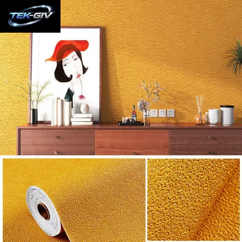 Leinen 3D Schaum Selbstklebende PVC Einfarbig Verdickte Wasserdichte Hintergrund Wand Renovierung Tapete Wand Aufkleber Wohnkultur