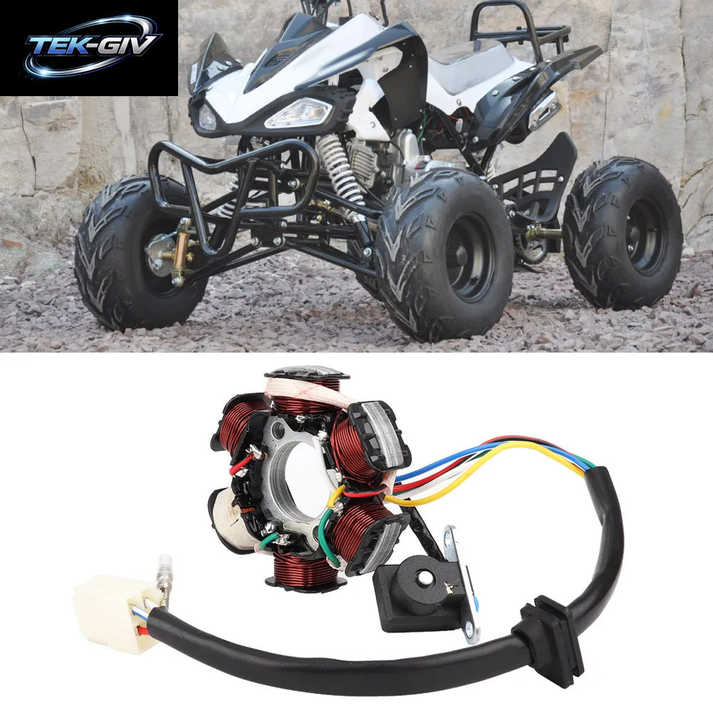 6-Spule 5-Draht-Magneto-Statorspule Passend Für 50 Cc, 70 Cc, 90 Cc, 110 Cc, 125 Cc ATV Go Kart Generator Magneto-Statorspule Statorspule