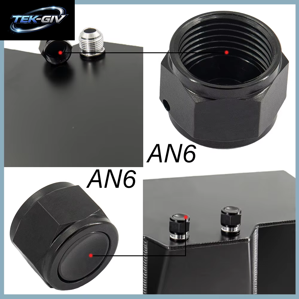 Schwarz AN6 AN8 AN10 Adapter Weibliche Flare End Kappe Stecker Rohr Mutter Sechskant Kopf Port Blindstopfen Kappe Schloss Schlauch Anschluss Fitting
