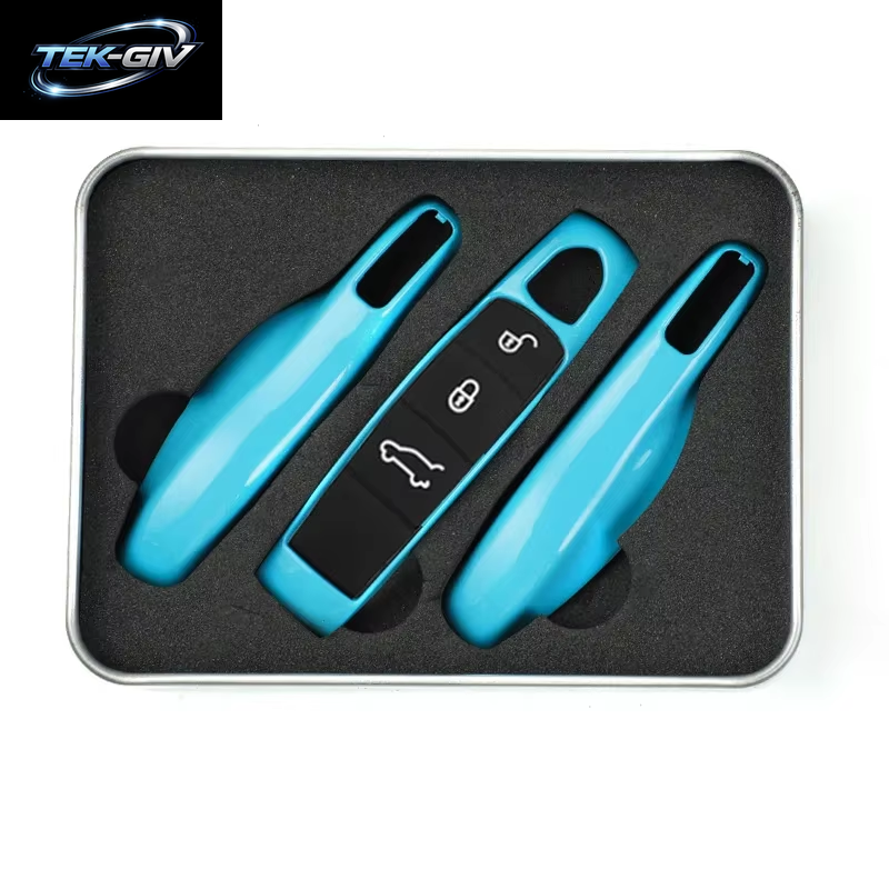 Auto Smart Remote Key Case Fob Abdeckungen Set Shell Für Porsche Panamera Spyder Carrera Macan Boxster Cayman Cayenne 911 970 981 991