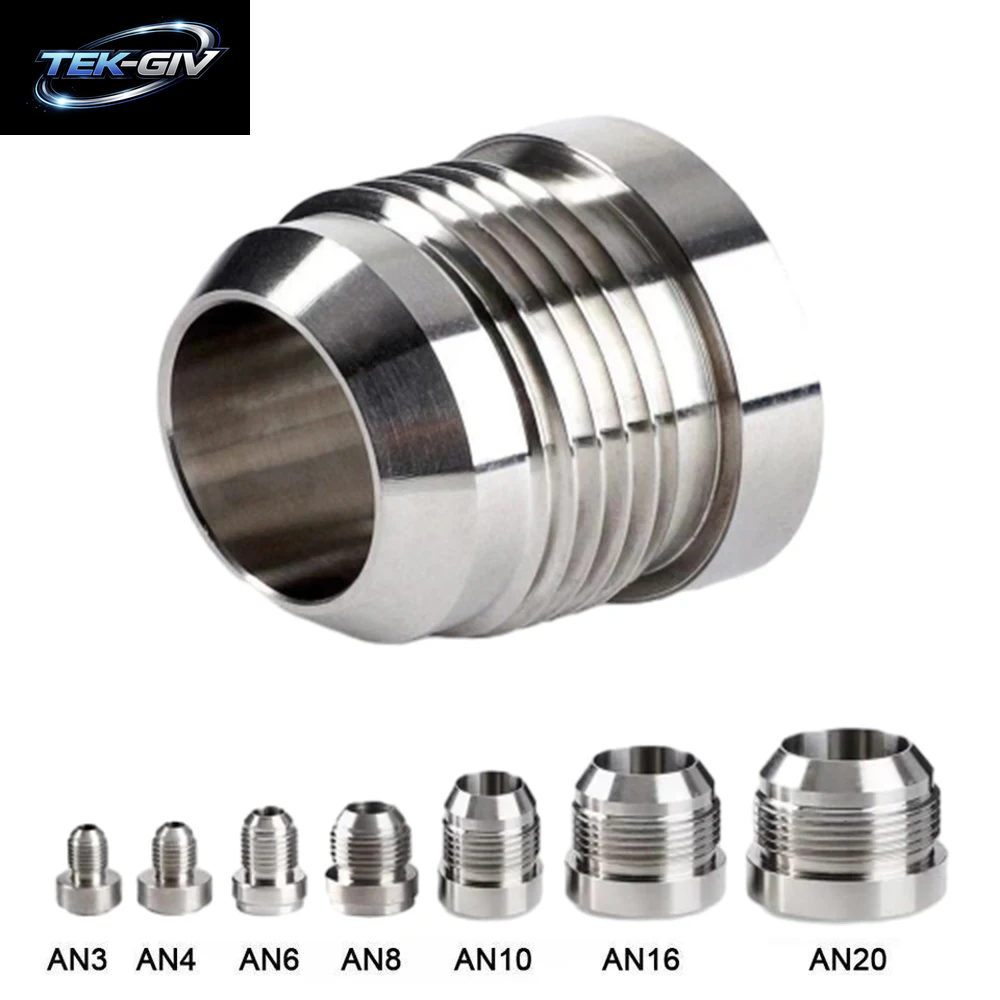 AN20 AN16 AN12 AN10 AN8 AN6 AN4 AN3 Stecker Billet 6061T6 Schweißgelenk Aus Aluminiumlegierung Ein/Schweiß-In-Anschlussstopfen