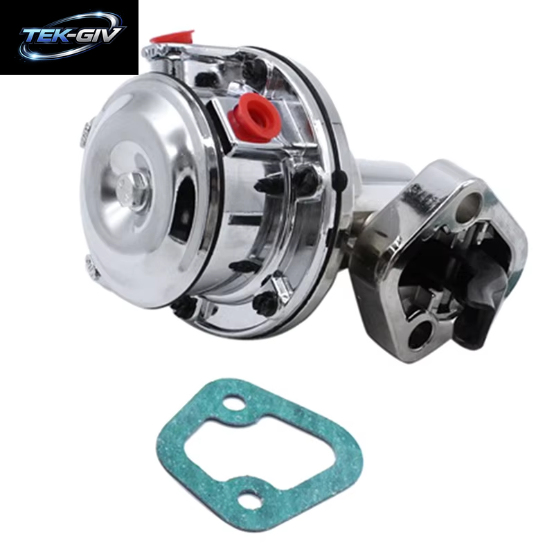 Ab61-Für Chevy Small Block V8 Mechanische Kraftstoffpumpe – 2 Ventile, 80 GPH, 8 PSI – SBC (262–400), Chrom, Autozubehör
