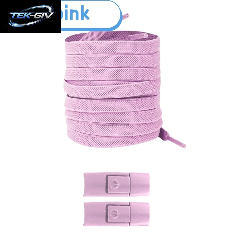 Neu Ohne Krawatten, Elastische Schnürsenkel, Keine Krawatte, Schnürsenkel, Press-Lock-Schnürsenkel, Sneaker, Kinder Und Erwachsene, 8 Mm, Verbreiterte Flache Schnürsenkel Für Schuhe