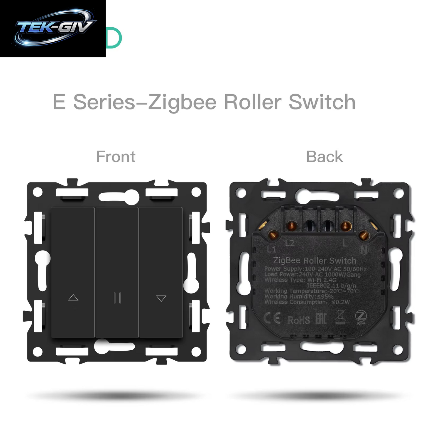 BSEED Zigbee Mechanische Licht/Rollos/Dimmer Tuya Smart Switches EU/FR Steckdose Module Matte Kunststoff Rahmen DIY Teile