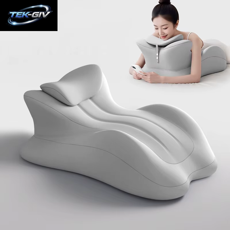 Mehrzweck-Keilkissen Aus Memory-Schaum, Ergonomisches Bauchlagekissen, Lese- Und Schlafkissen Fürs Bett, Abnehmbar