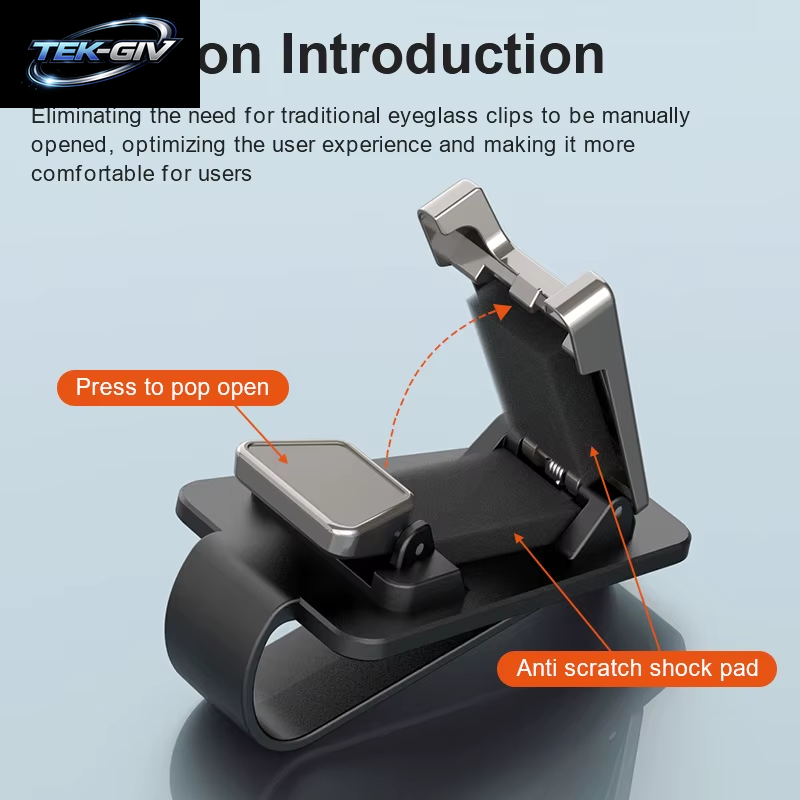 Drücken Sie -Typ Auto Brille Clip Metall Rahmen Auto Sonnenblende Brillen Halter Fall Auto Innen Sonnenbrille Lagerung Clip Organizer