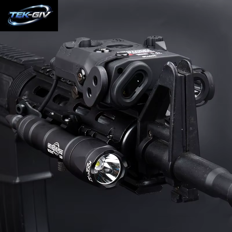 WADSN Taktische PEQ 15 Rot/Grün/Blau Laser & SF M300A/M600C Taschenlampe & AXON Remote Sitch Set IR Fülllicht Für Airsoft Jagd