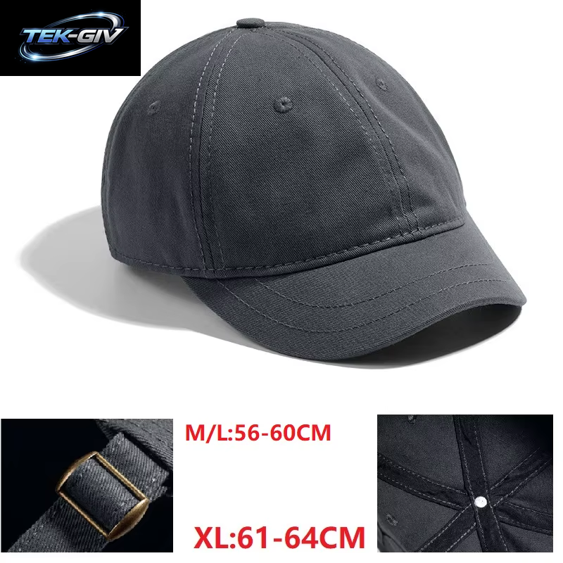 Übergroße Xxl-Baseballkappen, Verstellbare Papa-Hüte, Kurze Rechnung Für Große Köpfe, 58–60 Cm, 60–65 Cm, Extra Große Golfmützen Mit Niedrigem Profil