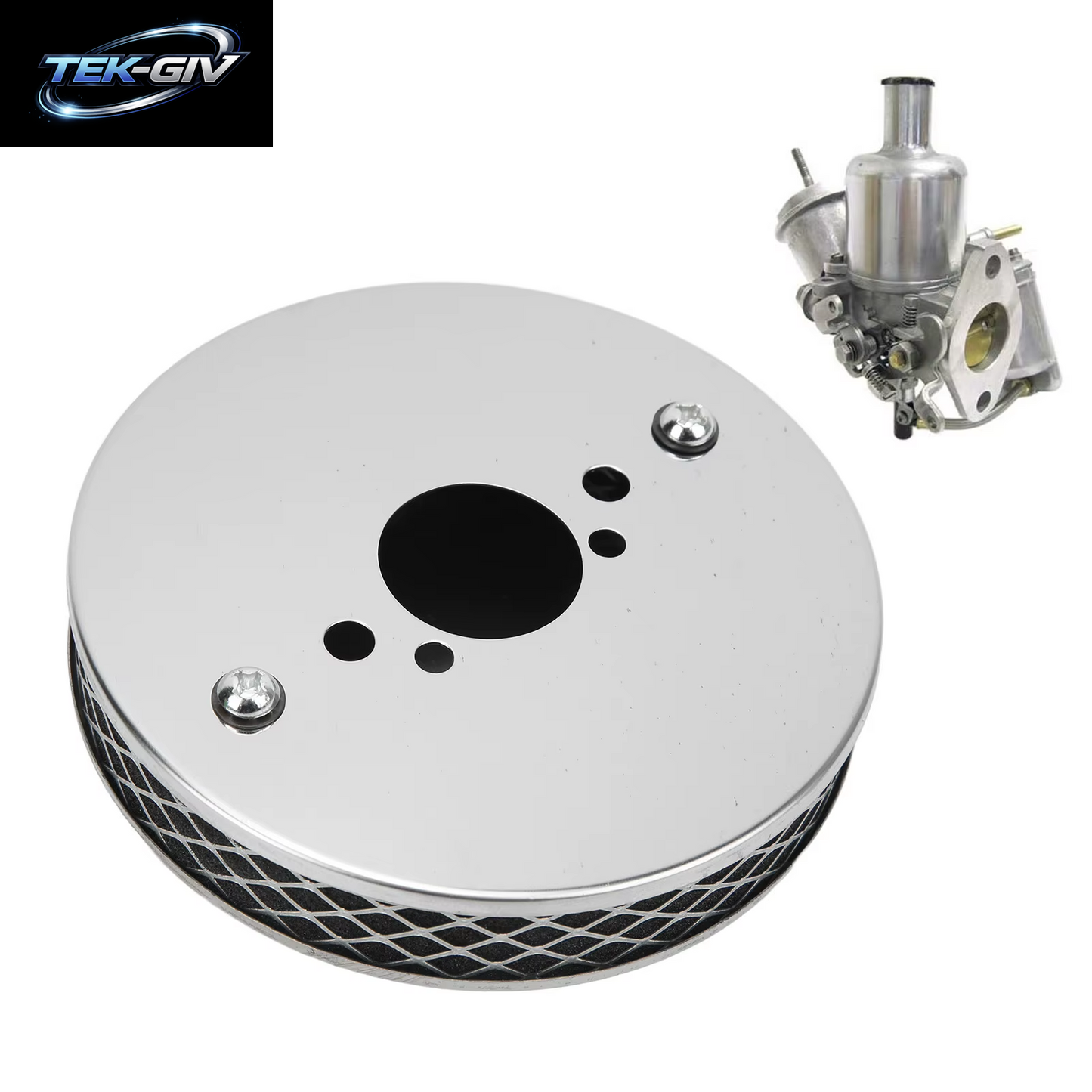 14X3Cm High Flow Luftfilter Chrom Metall Ersatz Für Su 1 ¼ Zoll Vergaser