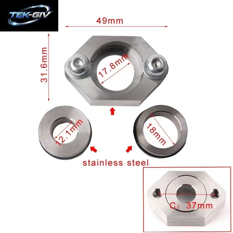 Aluminium Edelstahl Kartensensor Flansch Ladeluftkühler Rohr Für Audi A4 MK4 VW Jetta Golf Beetle 1.8T Adp05