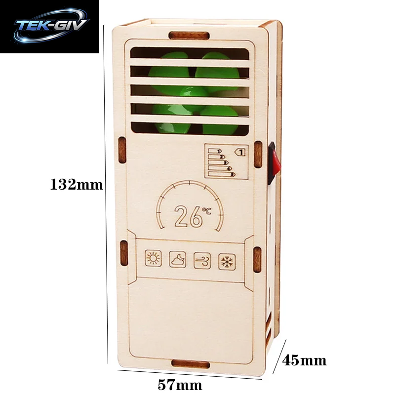 DIY Physikalisches Modell Wissenschaftsexperiment Lernspielzeug Ventilator Klimaanlage Waschmaschine Handgefertigte Kleinproduktion