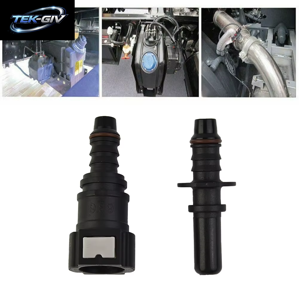Auto Kraftstoff Linie Koppler Schlauch Schnell Verbinden Gerade 9,89Mm ID8 Auto Kraftstoff Linie Schlauch Rohr Koppler Schnell Release Stecker SET