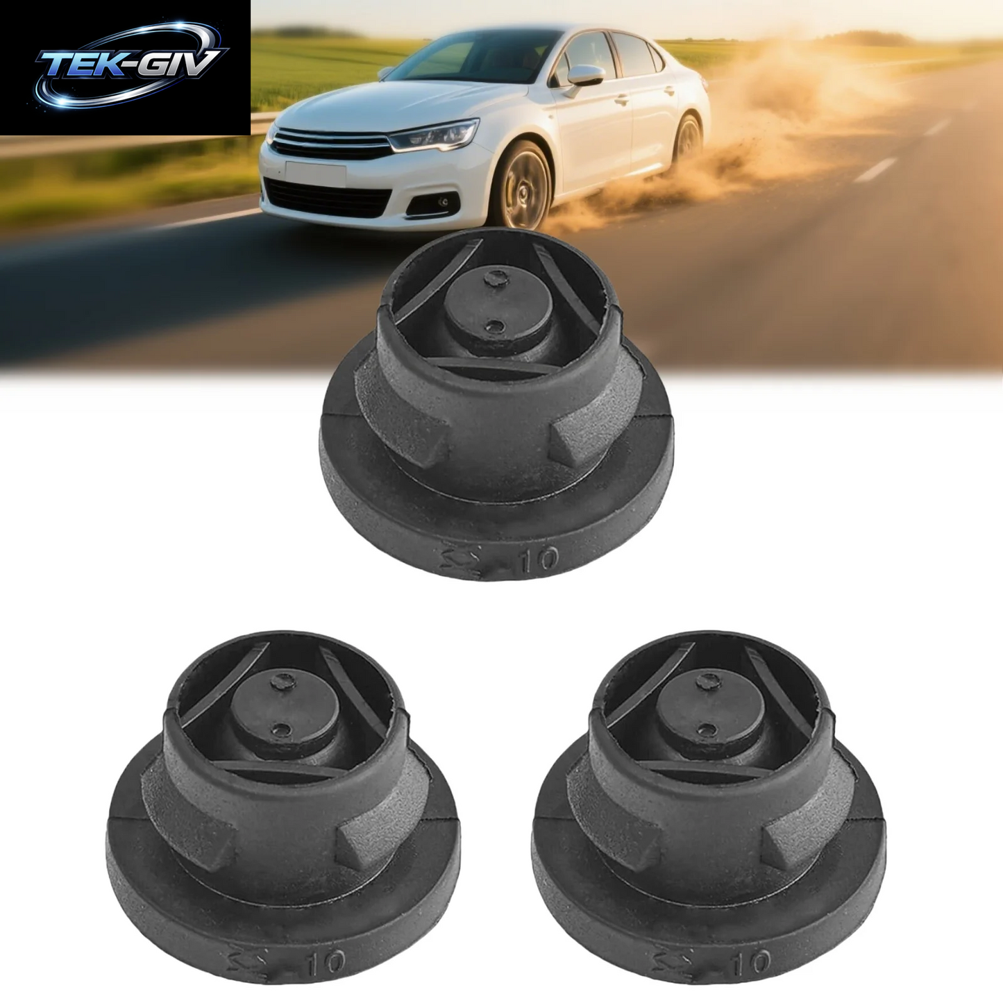 3Pcs Auto Luftfilter Gummi Einsatz Tülle Für 1,6 HDI Diesel 1422A3 1422, A3 Haube Gummi Dichtung Teile Einfach Zu Installieren