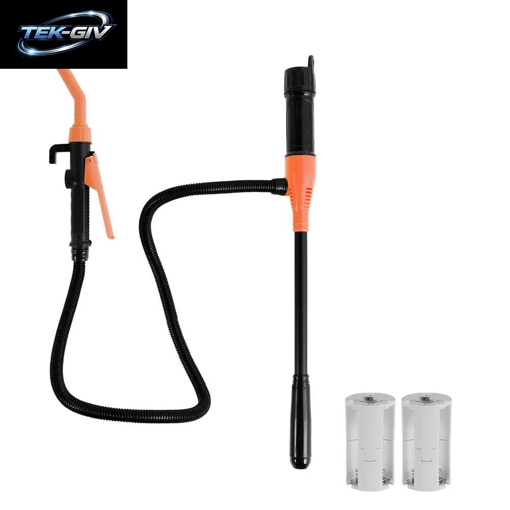 Kraftstoff Förder Pumpe Batterie Betriebene Flüssigkraftstoff-Transfer Pumpe Mit Durchfluss Regeldüse 2,4 Gallonen Pro Minute Tragbare Transfer Pumpe