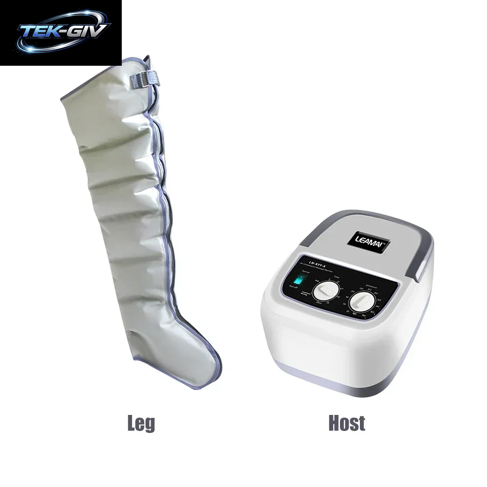 Elektrisches 6-Kammer-Luftkompressions-Beinmassagegerät, Körpermassagegerät Für Wade, Taille, Rücken, Fuß, Lymphdrainage & Muskeln