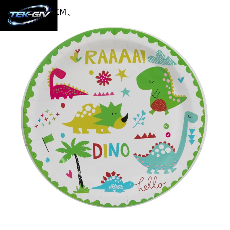 Dinosaurier Geburtstag Party Dekoration Papier Geschirr Set Tassen Teller Tischdecke Thema Luftballons Glücklich Hintergrund Liefert Für Kinder Jungen