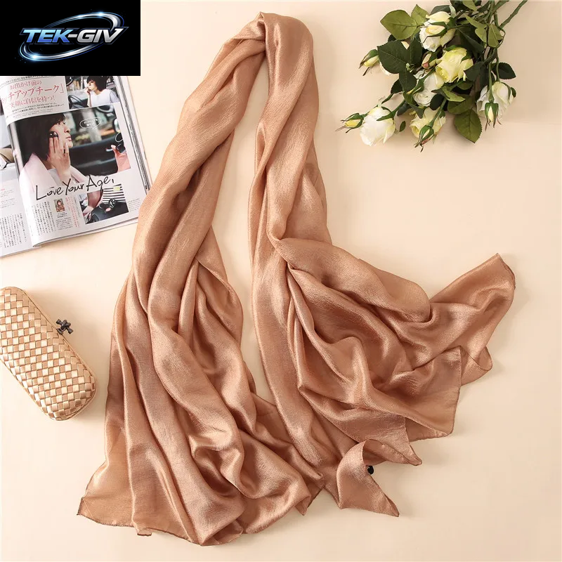 2023 Luxus Marke Frauen Mode Schal Plain Solide Seide Leinen Schals Schals Sommer Dame Bandanas Pashmina Foulard Hijab 180*90 Cm