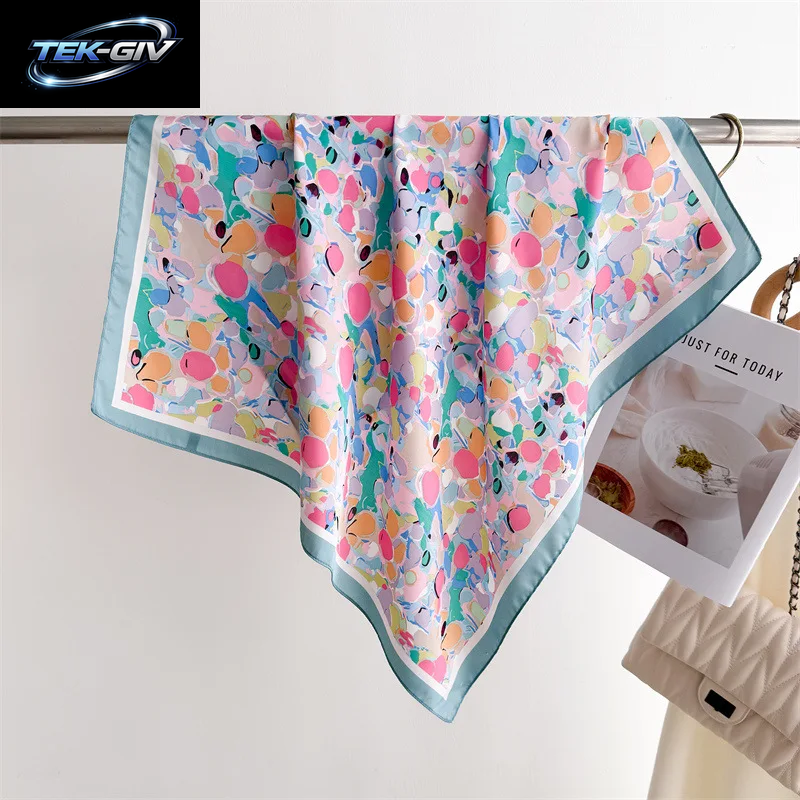 Luxus Neue Gedruckt Schals Frauen Seidenschal Frühling Und Sommer Blumen Dekorationen Kleine Krawatten Haarbänder Taschen Großhandel