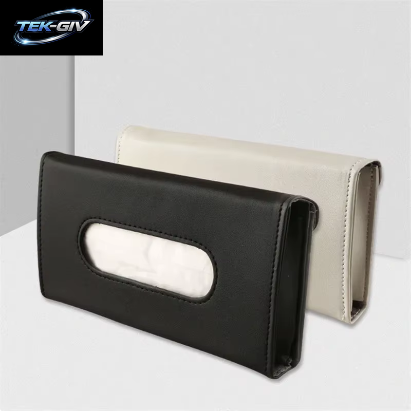 Neue PU Leder Tissue Box Auto Auto Lkw Sonnenblende Hängen Halter Auto Tissue Boxen Auto Innen Lagerung Dekoration Zubehör