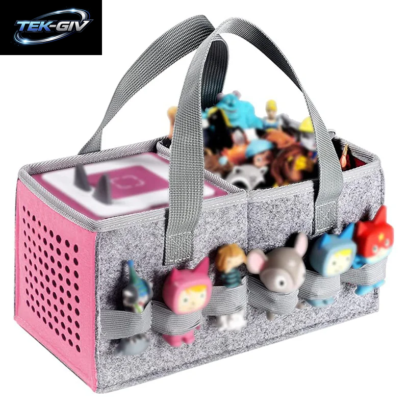 Filz-Tragetasche, Kompatibel Mit Toniebox-Starter-Set Und Tonies-Figuren Für Reisen, Zuhause, Filztuch, Musikspielzeug, Falttasche