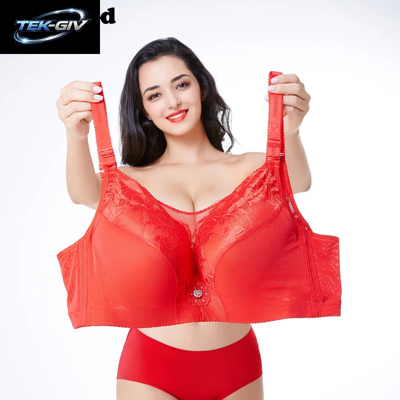 Plus Größe Große Größe Bhs Für Frauen D E F G Cup Bh 115F 120G Bh Push-Up Große Bhs Weibliche Ull-Cup Große Größe Bhs Für Frauen D E F