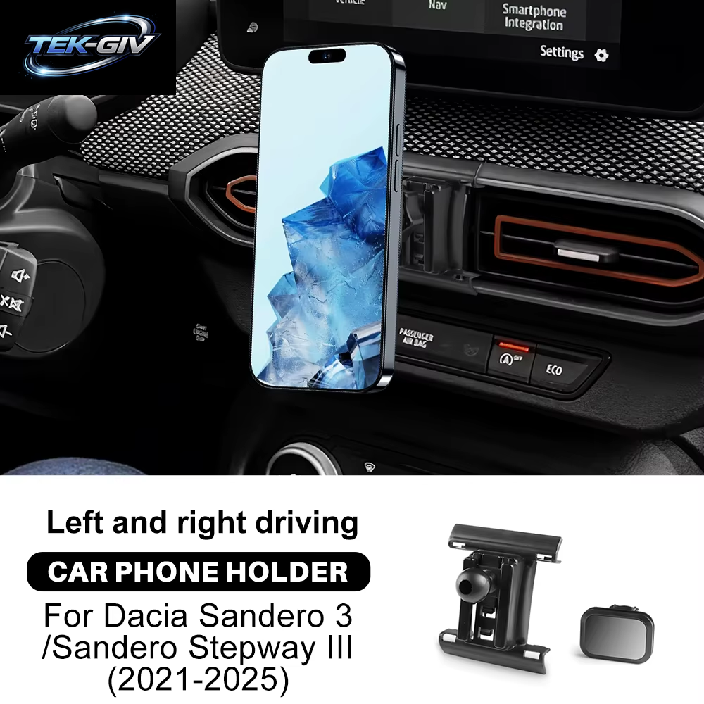 Auto-Schwerkraft-Magnettelefonhalter Für Dacia Sandero 3/Sandero Stepway III 2021 2022 2023 2024 2025 Halterung Gps-Navigationsständer