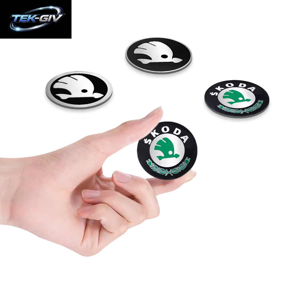 56/60/65/68 MM Auto Rad Center Hub Caps Aufkleber Reifen Felge Abdeckungen Für Skoda S Logo Octavia Fabia 2 Superb 2 Kamiq VRS VII Kodiaq