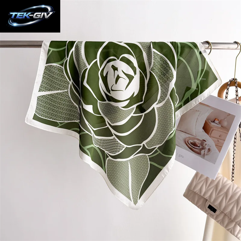 Luxus Neue Gedruckt Schals Frauen Seidenschal Frühling Und Sommer Blumen Dekorationen Kleine Krawatten Haarbänder Taschen Großhandel