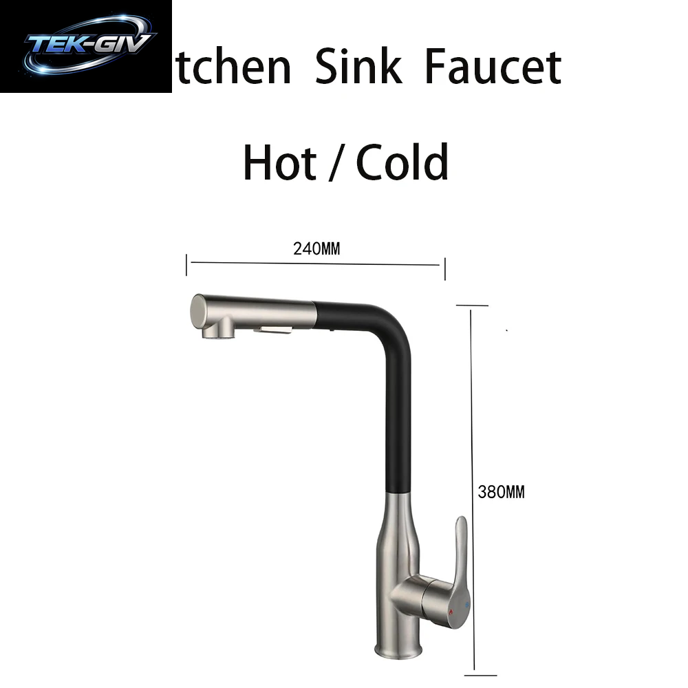 Küchenbecken Wasserhahn Mischer Wasser Kalt- Und Warmwasser Keramikventilkern Mit Griff