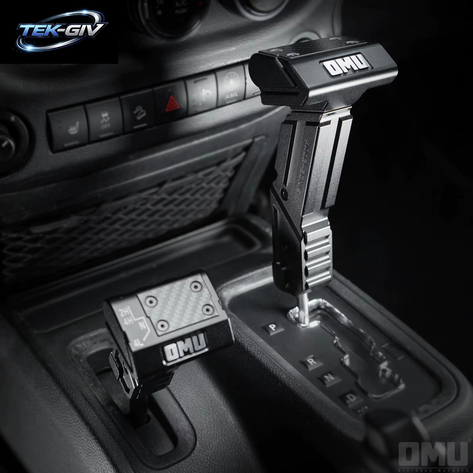 Schalthebel Schalthebel Schaltstange Schaltknauf Aluminium Magnesiumlegierung & Trockenkohlefaser Für Jeep Wrangler JK 2011-2017 O110 NTRIX