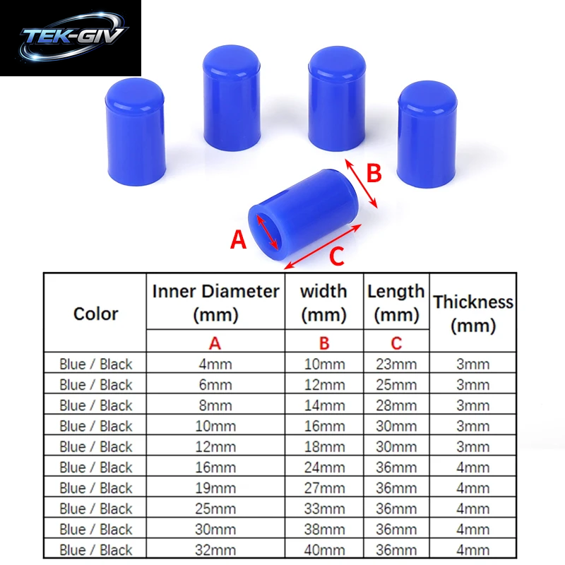 5 Stücke Silikon Blindkappe Einlass Vakuum Schlauch End Stopfen Dichtung Stecker Auto Auto Zubehör Teile 4/6/8/10/12/16/19/25/30/32Mm