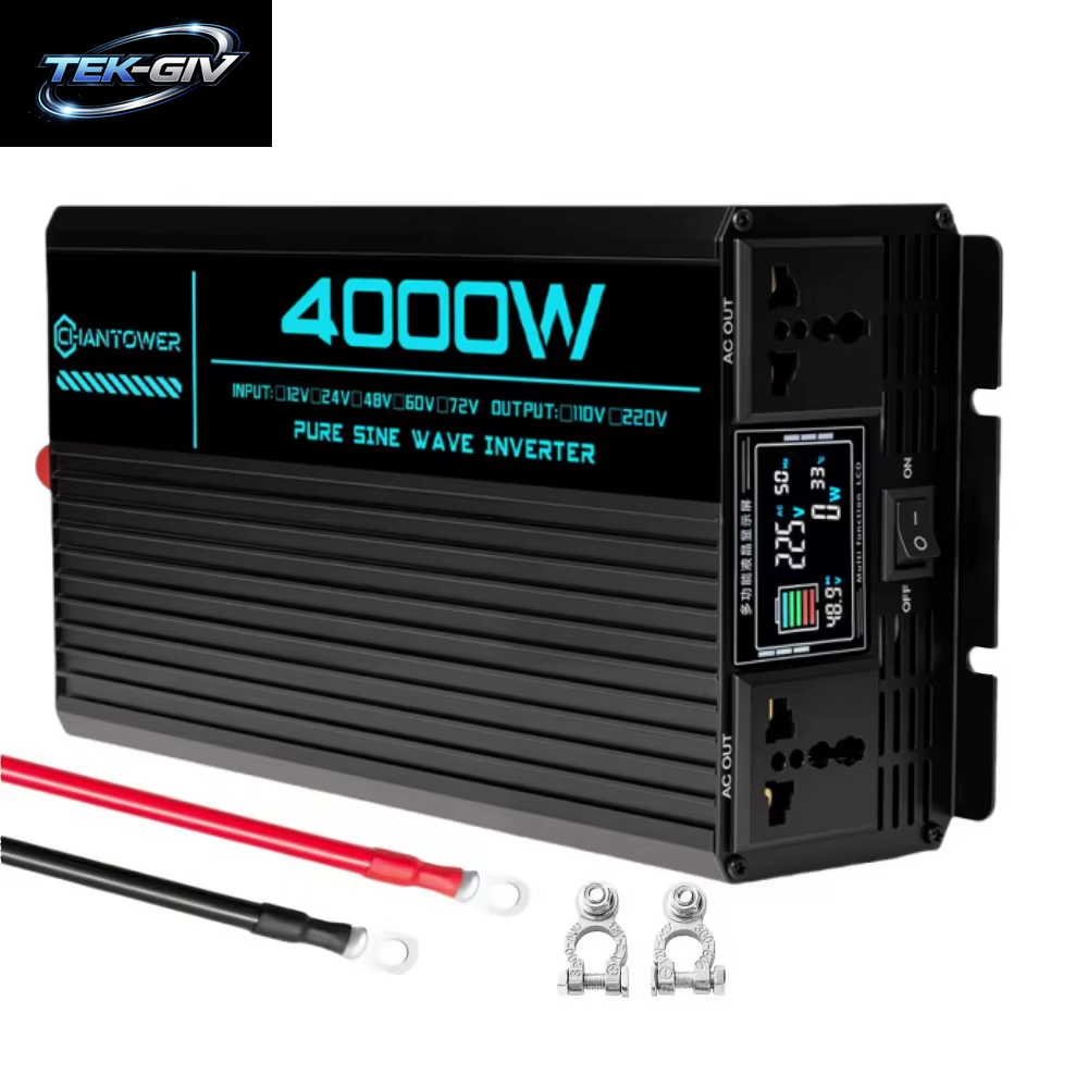 Reiner Sinus-Wechselrichter DC 12 V/24 V/48 V/60 V/72 V Zu AC 110 V/220 V 6000 W 5000 W 4000 W 3000 W 1600 W Konverter Auto Solar Power Inverter
