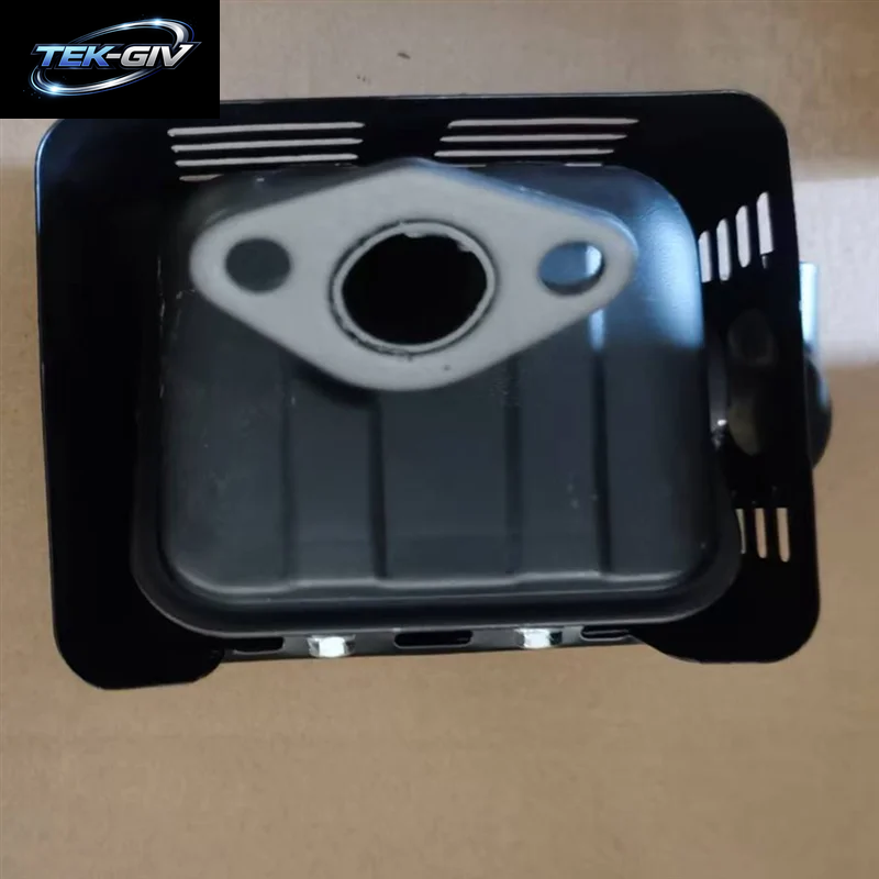 Auspuffschalldämpfersystem Mit Hitzeschild Und Dichtung – Schwarz – Für HONDA GX110 GX120 GX140 GX160 GX200 5,5 Für HP 6,5 Für HP