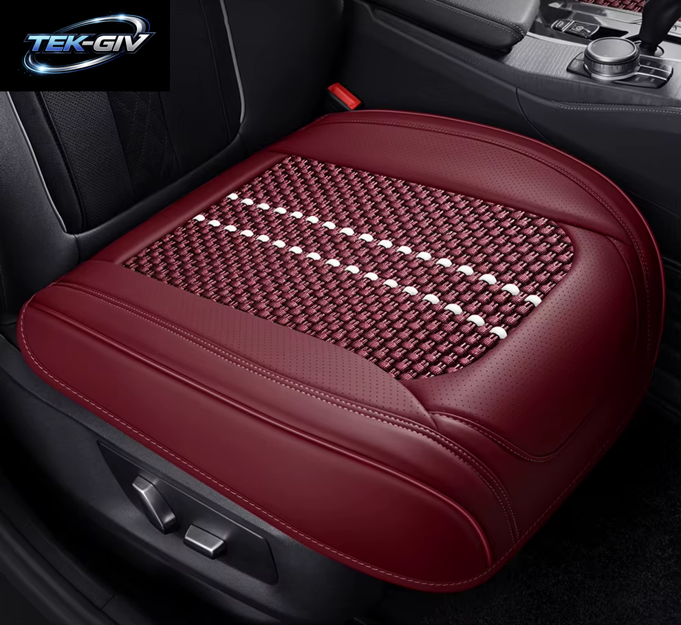 Leder-Front-Autositz-Schutzbezüge, Kissen, Luxuriös, Wasserdicht, Für Fiat Punto Ford Explorer Laguna 3 Fiat Bravo Golf G5
