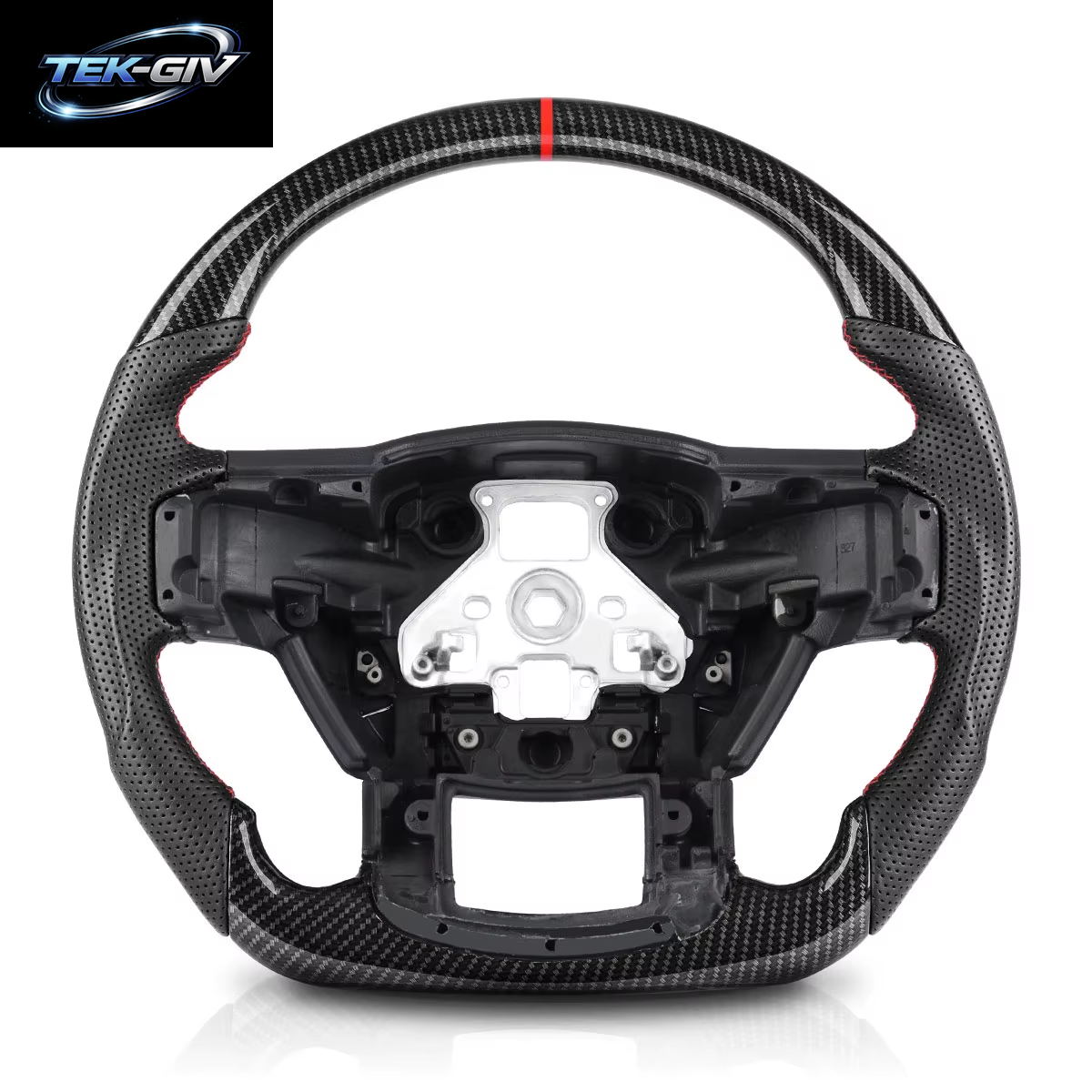 Für Ford F150 Raptor 2015 2016 2017 2018 2019 2020 Hydro-Dip Carbon Fiber Lenkrad Perforiertes Leder Racing Rad