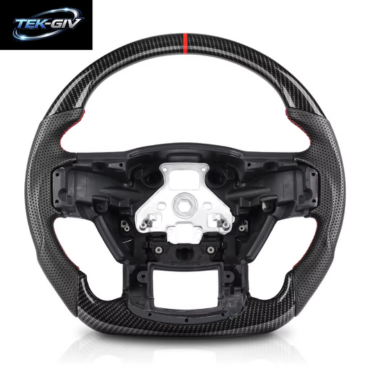 Für Ford F150 Raptor 2015 2016 2017 2018 2019 2020 Hydro-Dip Carbon Fiber Lenkrad Perforiertes Leder Racing Rad