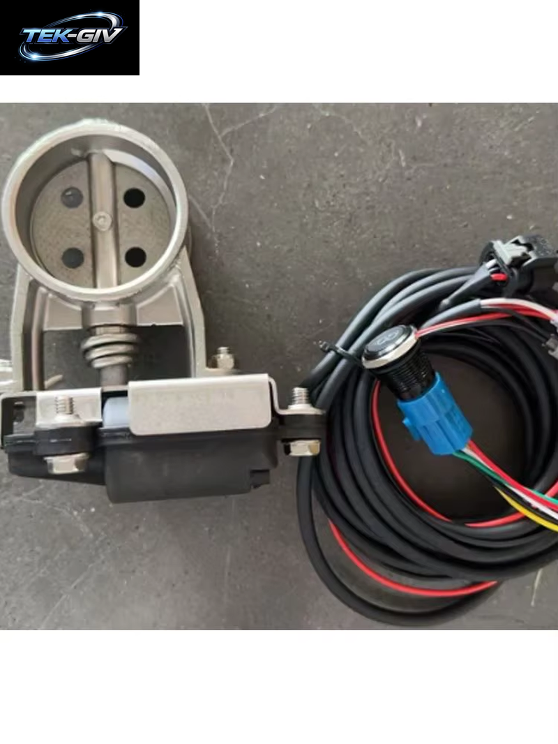 4-Loch 2/2,36/2,5/2,75/3 Zoll Elektrisches Abgasregelventil, Elektrische Ventileinheit Mit Schalterknopf, Abgasregelventil