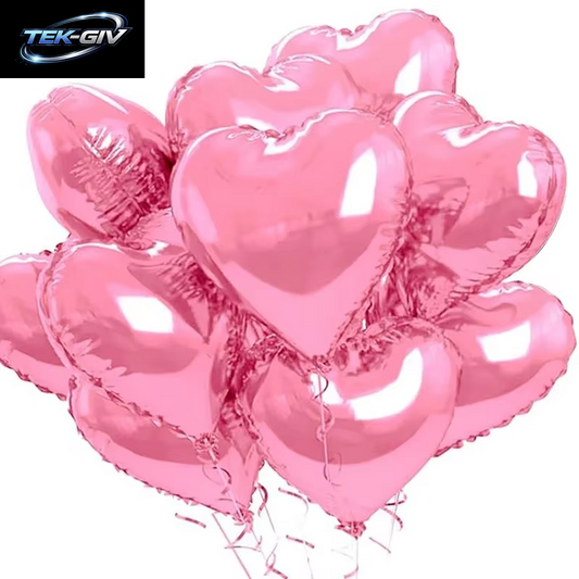 60-5PCS Rote Herz Folien Ballons Aufblasbare Helium Ballon DIY Geburtstag Party Ornamente Für Valentinstag Hochzeit Party Geschenke