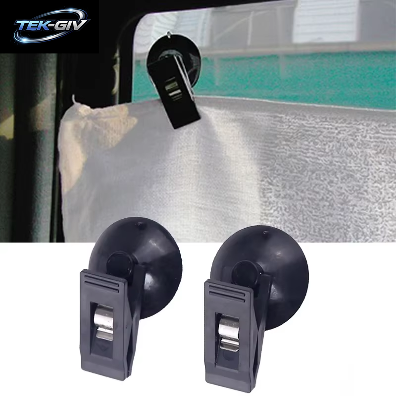 1 Paar Auto Innen Fenster Clip Halterung Schwarz Saug Kappe Clip Kunststoff Sucker Abnehmbare Halter Für Sonnenschirm Vorhang Handtuch Ticket
