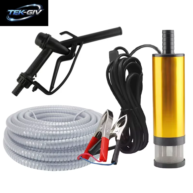 38/51 MM Elektrische Auto Öl Pumpe 12 V Für Pumpen Diesel Öl Wasser Kraftstoff Transfer Pumpe 12L/Min Tauch Aluminium Legierung Shell