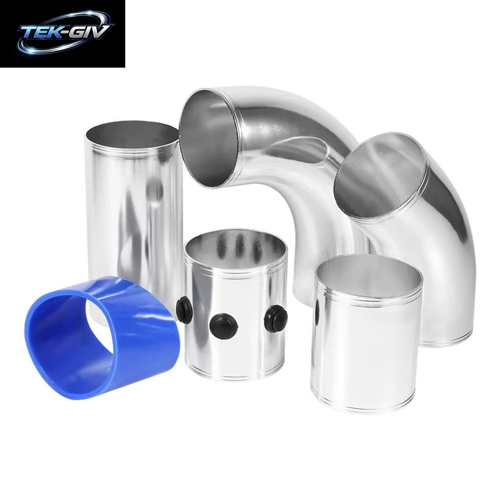 3" 76Mm Universal Lufteinlassrohr Ansaugrohr Aus Aluminiumlegierung Kit Turbo Direkter Kaltluftfilter Einspritzsystem