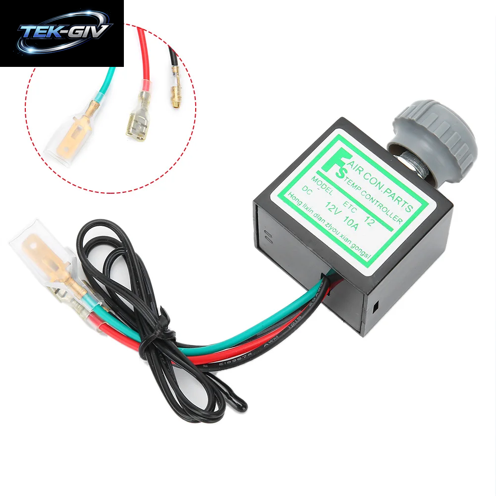 1Pcs 12V/24V Auto Klimaanlage Elektronische Thermostat Schalter Temperatur Control Auto Zubehör A/C Elektronische Thermostat