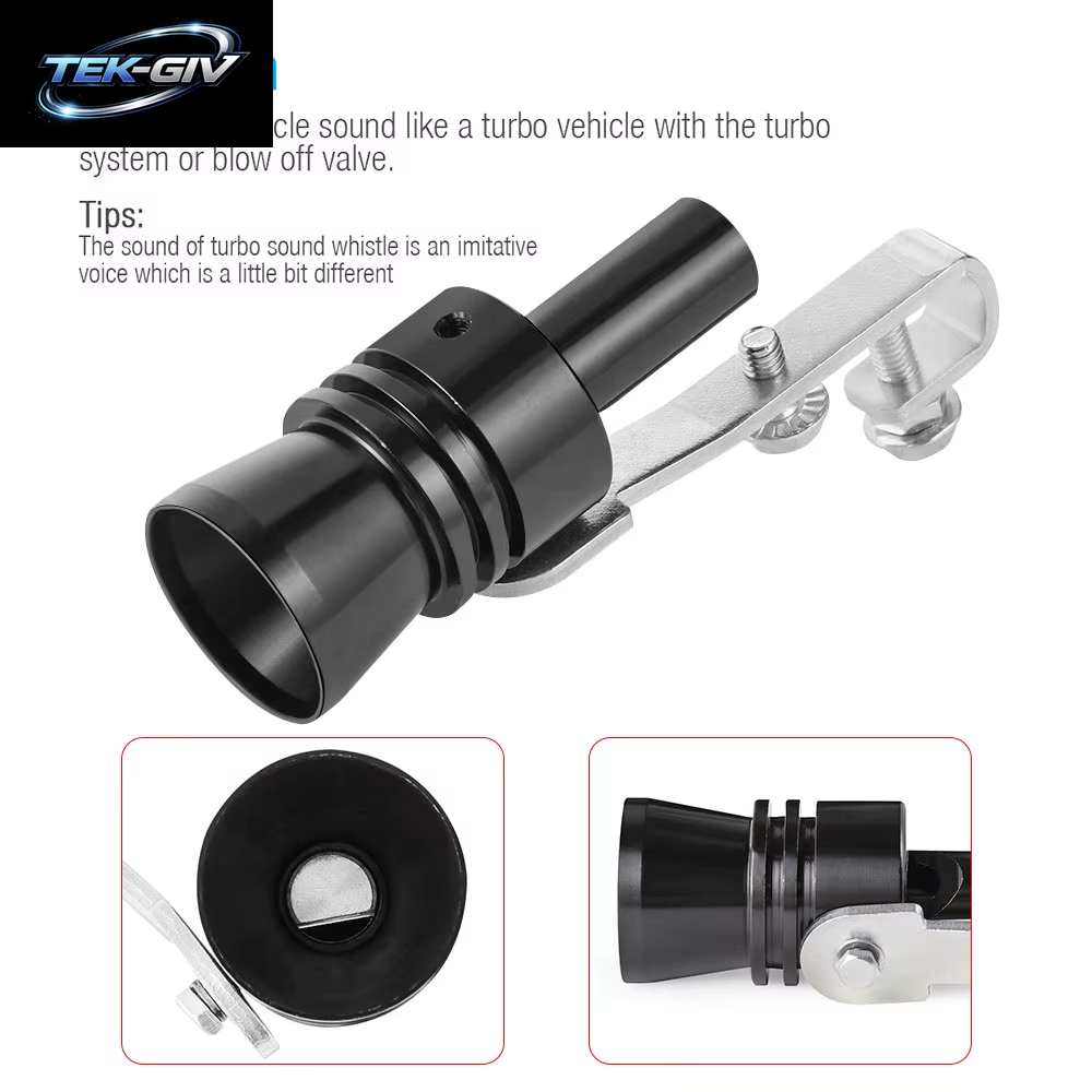 S M L XL Größe Rot Schwarz Turbo Sound Whistle Für Fahrzeug Refit Gerät Auspuffrohr Auto Turbmuffler Universal Sound Simulator Auto