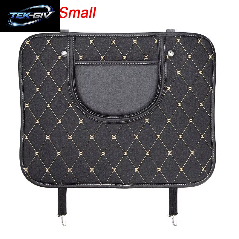 PU Leder Auto anti Kick Pad Auto Sitz Zurück Schutz Abdeckung Mit Lagerung Tasche Auto Rücksitz Anti-Kick Matten Zubehör Für Kinder