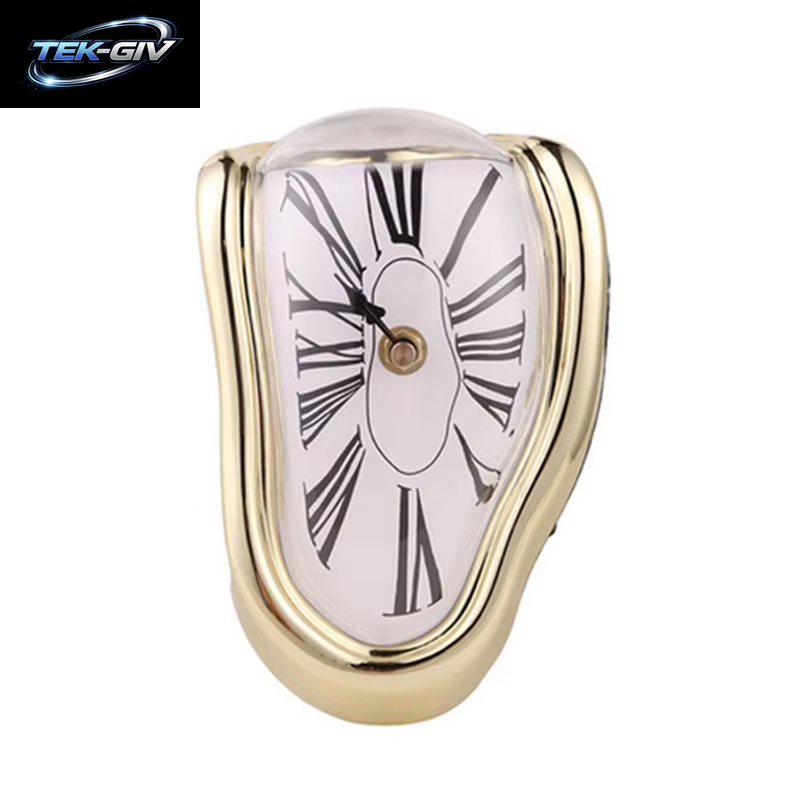 2024, Neue Neuartige, Surreale, Schmelzende, Verzerrte Wanduhren, Surrealistischer Salvador-Dali-Stil, Wanduhr, Dekoration, Geschenk, Hausgarten