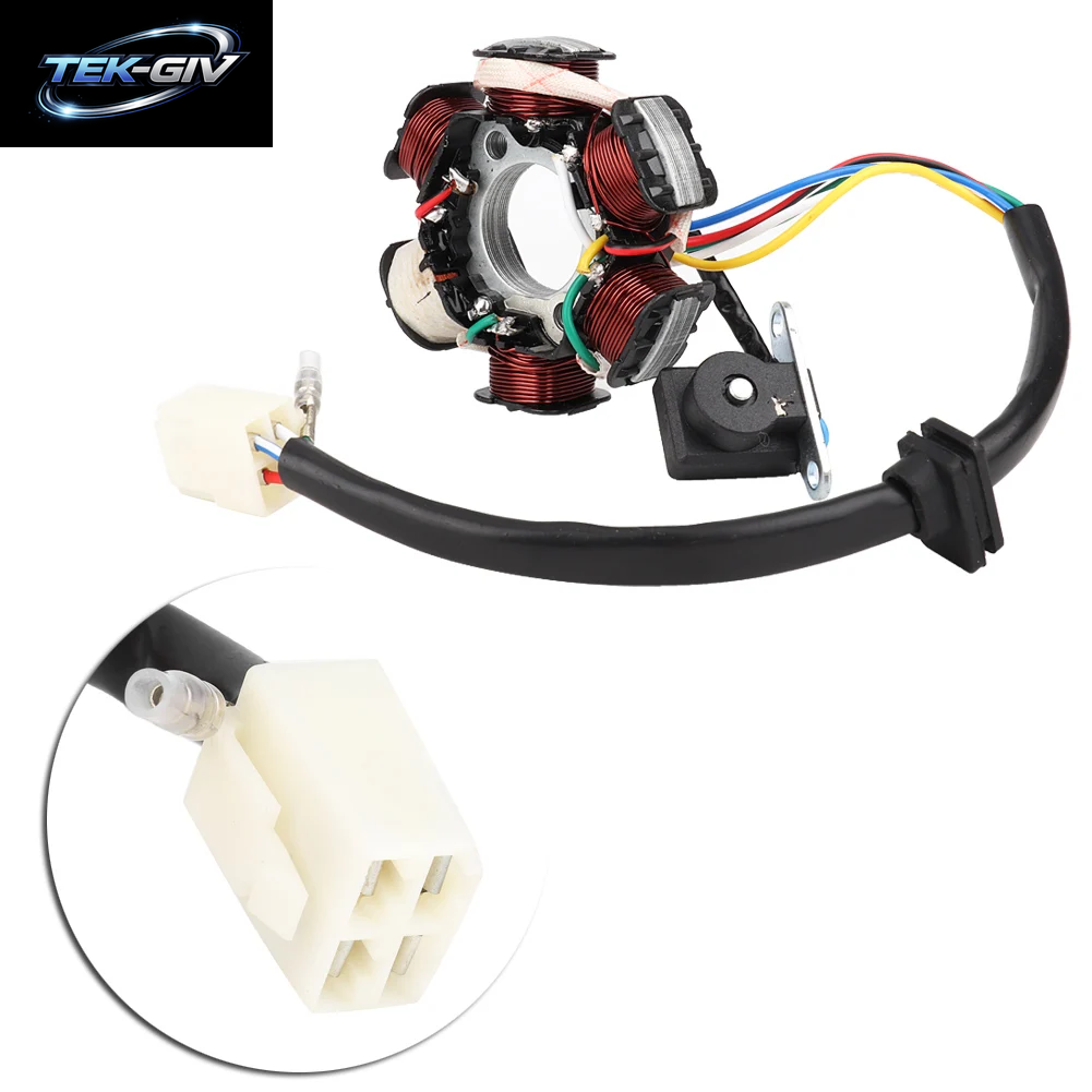 6-Spule 5-Draht-Magneto-Statorspule Passend Für 50 Cc, 70 Cc, 90 Cc, 110 Cc, 125 Cc ATV Go Kart Generator Magneto-Statorspule Statorspule